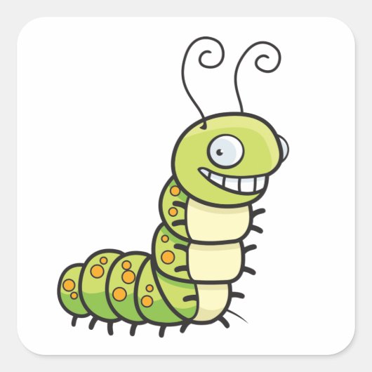 Sticker Cute Caterpillar (Devant)