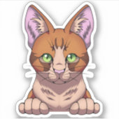Sticker Cute chat (Devant)