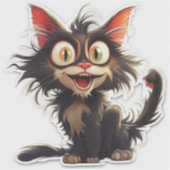 Sticker Cute chat (Devant)