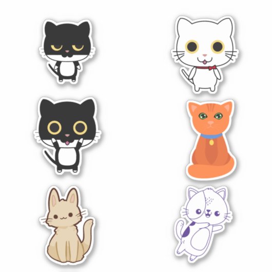 Sticker Cute chat (Devant)