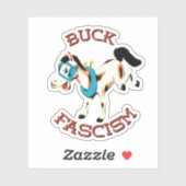 Sticker Cute Cheval Rétro - Fascisme Buck (Feuille)