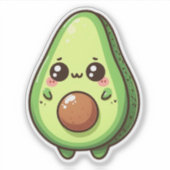 Sticker Cute Chibi Avocado (Devant)