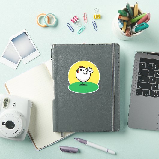 Sticker Cute Chicken (Couverture iPad)