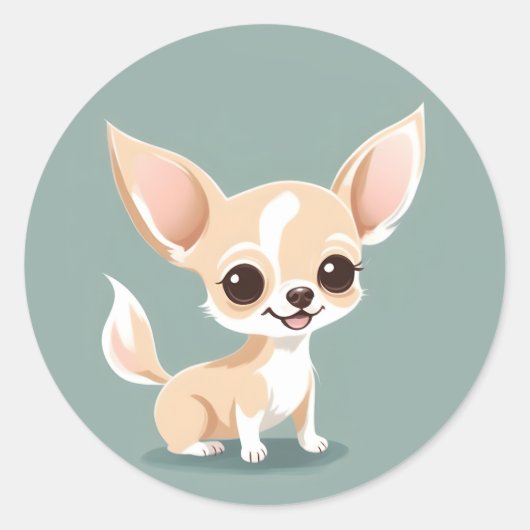 Sticker Cute Chihuahua (Devant)