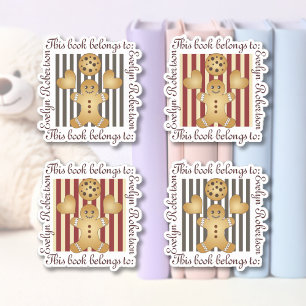 Sticker Cute Cookie Gingerbread Man Boplate