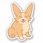 Sticker Cute Corgi (Devant)