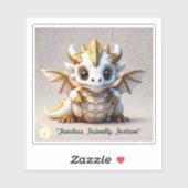 Sticker "Cute Dragon Skull" (Feuille)