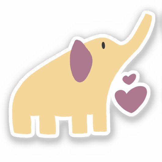 Sticker Cute Elephant (Recto)