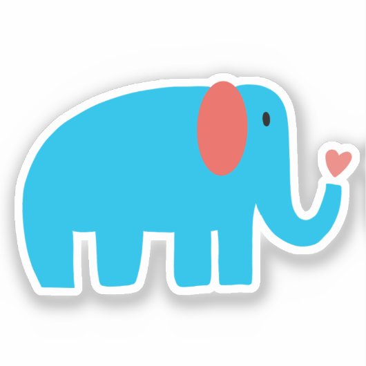 Sticker Cute Elephant (Recto)