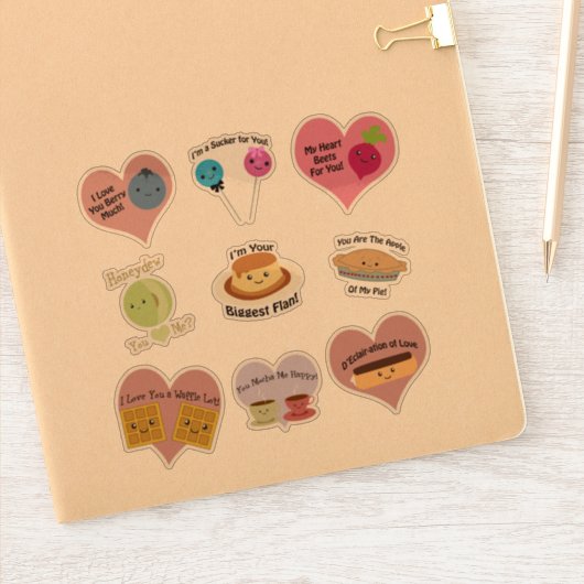 Sticker Cute et drôle Kawaii Puns de nourriture d'amour Ka (Carnet)
