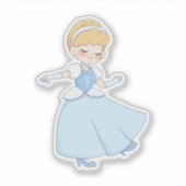 Sticker Cute Fairy Tale Princess Pastel Dress Vinyl (Devant)