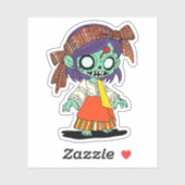 Sticker Cute Filipino Zombie (Feuille)