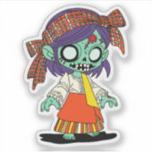 Sticker Cute Filipino Zombie (Devant)