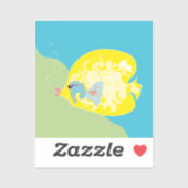 Sticker Cute Fish (Feuille)