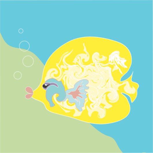 Sticker Cute Fish (Recto)