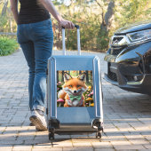 Sticker Cute Fox avec arc vert et rose (Valise Insitu)