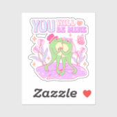 Sticker Cute Frog - Vous Serez À Moi (Feuille)