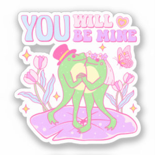 Sticker Cute Frog - Vous Serez À Moi