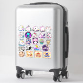 Sticker Cute Funny Crafting Axolotl, Kawaii (Sur valise)