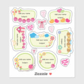 Sticker Cute Garden Elements colorful | Back to school (Feuille)