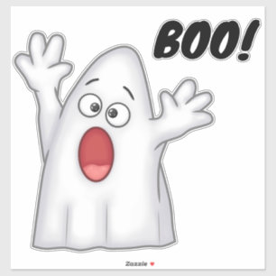Sticker Cute Ghost et Boo