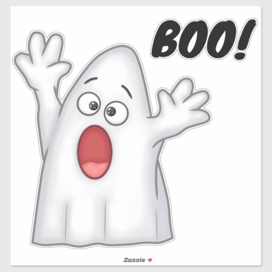 Sticker Cute Ghost et Boo (Feuille)