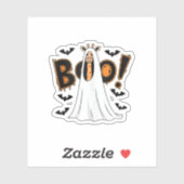 Sticker Cute Giraffe Boo Costume d'Halloween Zoo Lover _3 (Feuille)