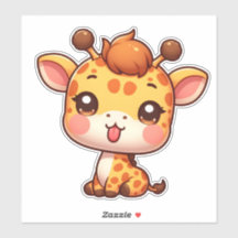 Cute Giraffe Sticking sa langue