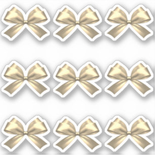 Sticker Cute Girl Or Satin Satin Bow esthétique