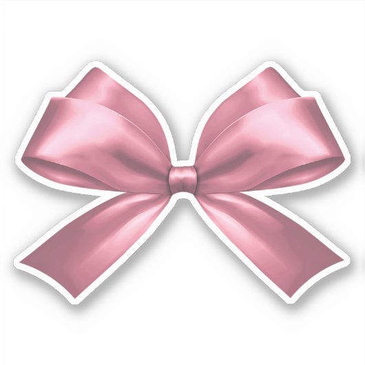 Sticker Cute Girl Rose esthétique Bow (Devant)