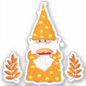 Sticker Cute Gnome de Thanksgiving (Recto)