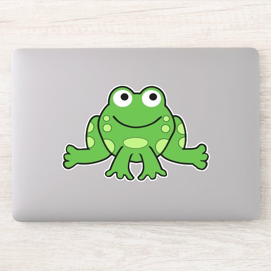 Sticker Cute grenouille caricaturale (Ordinateur)
