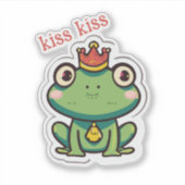 Sticker Cute Grenouille Prince (Devant)