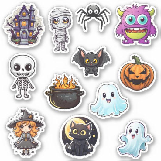 Sticker Cute Halloween (Devant)