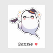 Sticker Cute Halloween Ghost - Kawaii Éffrayant (Feuille)