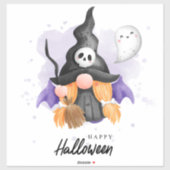 Sticker Cute Halloween Gnome (Feuille)