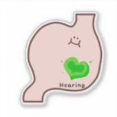 Sticker Cute healing organ art (Devant)