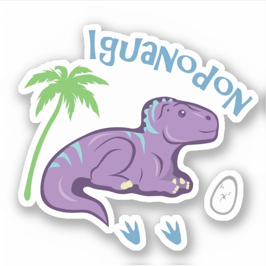 Sticker Cute Iguanodon (Devant)