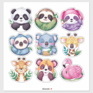 Sticker Cute kawaii animaux #4