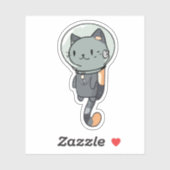 Sticker Cute Kawaii Astronaut (Feuille)