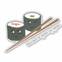 Cute Kawaii Caractères Sushi Chopsticks