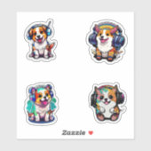 Sticker Cute Kawaii Chipies Portes Casque Pack (Feuille)