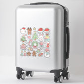 Sticker Cute Kawaii Christmas Collection: Pastel Animals (Sur valise)