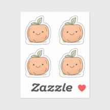 Cute Kawaii Citrouille d'aquarelle orange