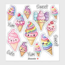 Cute Kawaii Crème de glace enfants