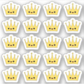 Sticker Cute Kawaii Crown Bujo Planner Décor (Devant)