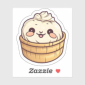 Sticker Cute Kawaii Dim Sum Chinois Dumpling (Feuille)
