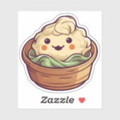 Sticker Cute Kawaii Dim Sum Chinois Dumpling (Feuille)