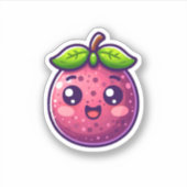 Sticker Cute kawaii fruit de la passion (Devant)