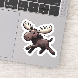 Sticker Cute Kawaii Moose